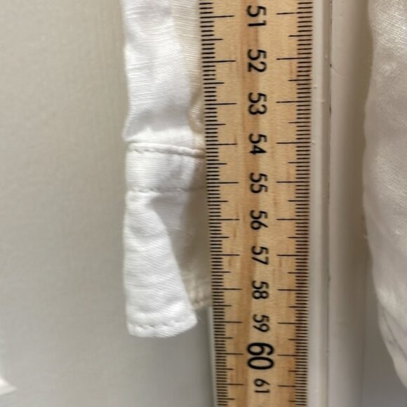 Tommy Bahama - Baggy 100% Linen Button Down Shirt - Cream Neutral - M - Picture 8 of 10